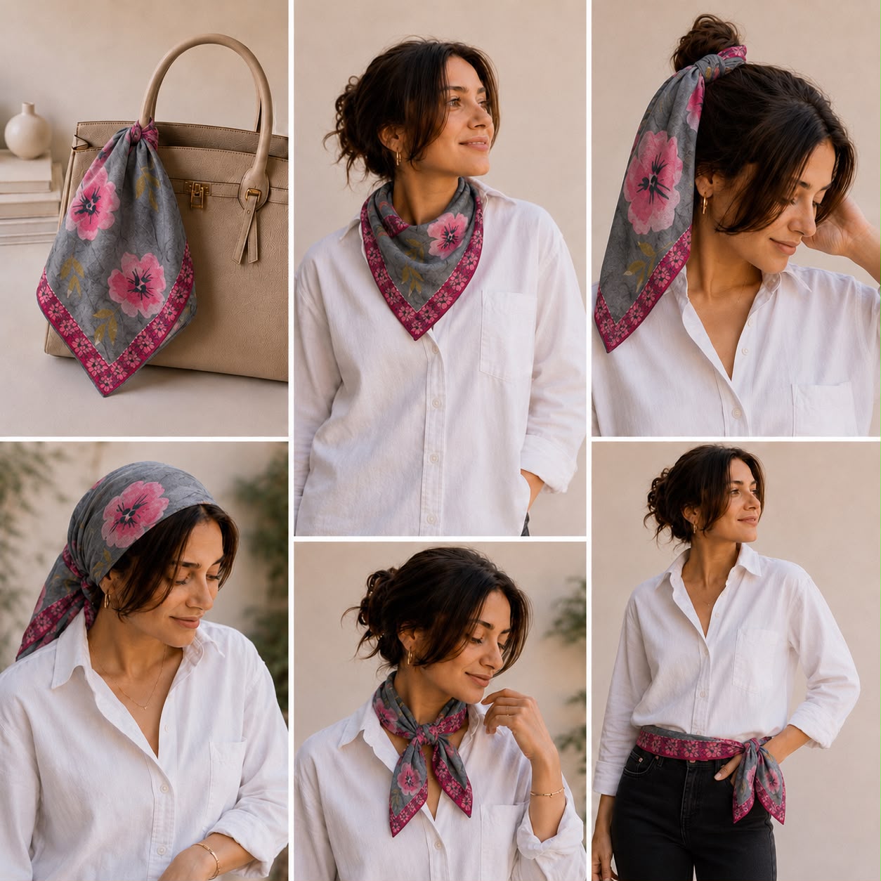 GRAND VİSCOSE FULAR / BANDANA