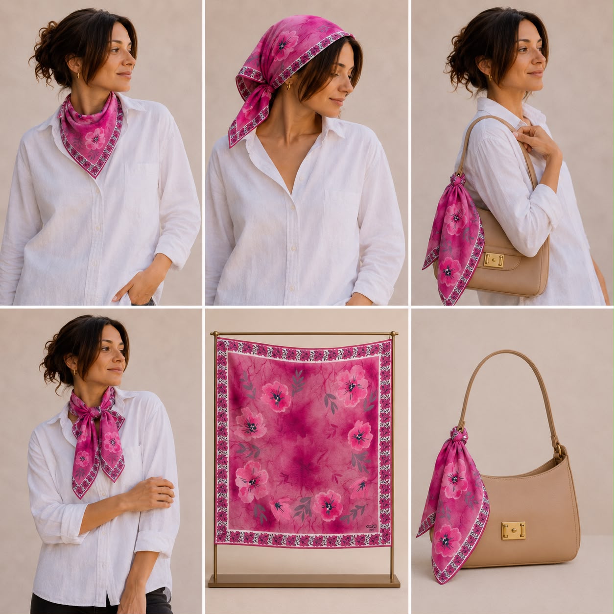 GRAND VİSCOSE FULAR / BANDANA