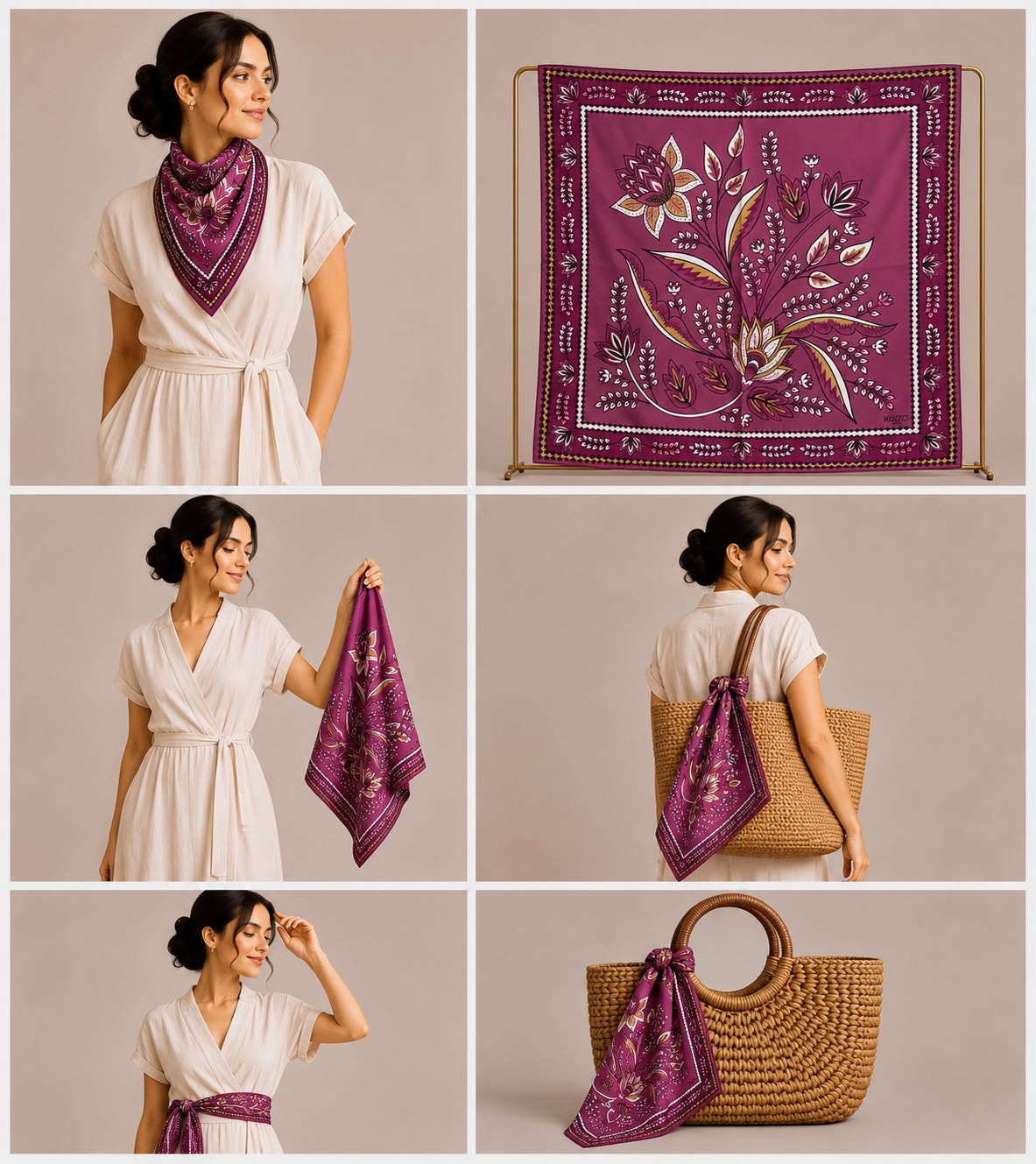 GRAND VİSCOSE FULAR / BANDANA