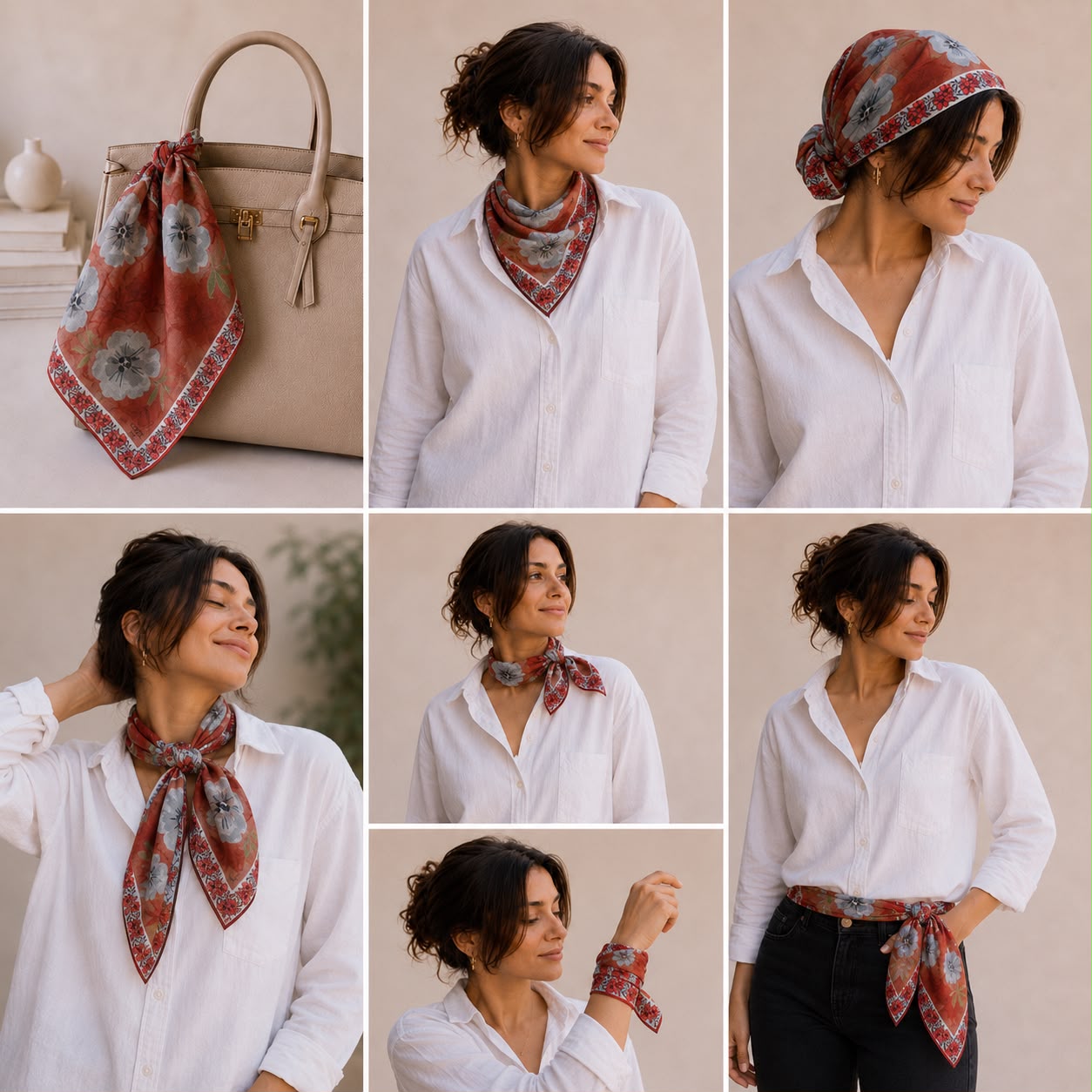 GRAND VİSCOSE FULAR / BANDANA