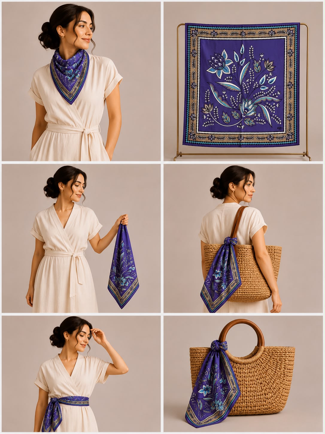 GRAND VİSCOSE FULAR / BANDANA