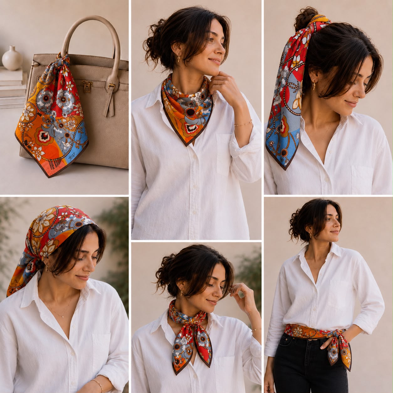 GRAND VİSCOSE FULAR / BANDANA