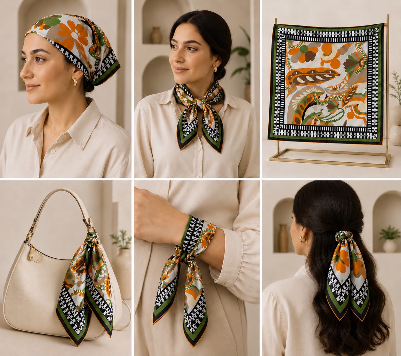 GRAND VİSCOSE FULAR / BANDANA
