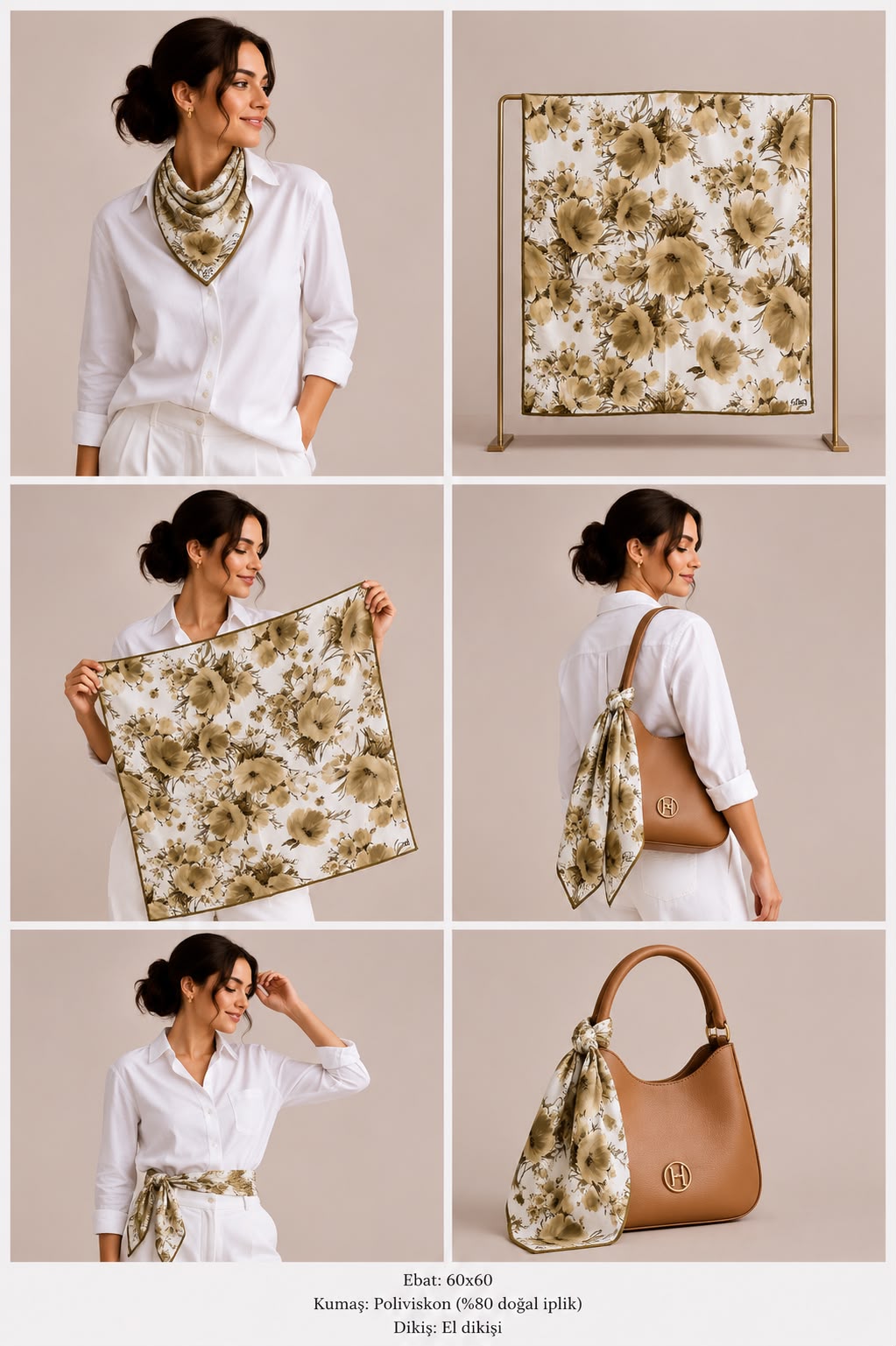 GRAND VİSCOSE FULAR / BANDANA